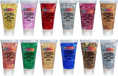 Chunky Glitters Tube voor Lichaam en Gezicht (20ml)