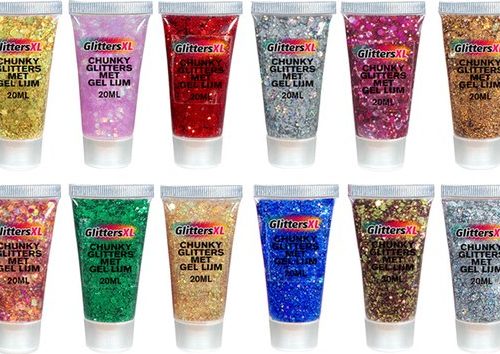 Chunky Glitters Tube voor Lichaam en Gezicht (20ml)