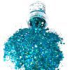 Chunky Glitters voor Lichaam en Gezicht (Turquoise) (8g)