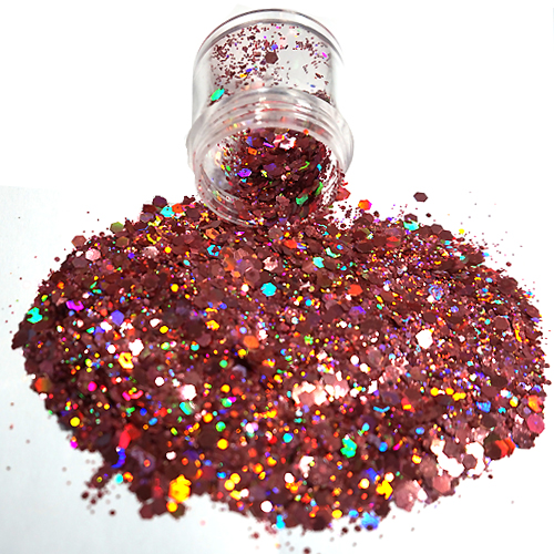 Chunky Glitters voor Lichaam en Gezicht (Brons) (8g)