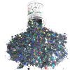 Chunky Glitters voor Lichaam en Gezicht (Zilver/Zwart) (8g)