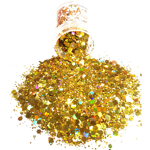 Chunky Glitters voor Lichaam en Gezicht (Goud) (8g)