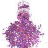 Chunky Glitters voor Lichaam en Gezicht (Lila) (8g)