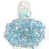 Chunky Glitters voor Lichaam en Gezicht (Lichtblauw) (8g)