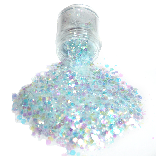 Chunky Glitters voor Lichaam en Gezicht (Parelmoer) (8g)