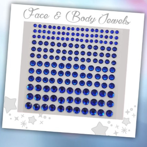 Face & Body Jewels (165 Diamantjes Blauw)