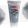 Chunky Glitters Tube voor Lichaam en Gezicht (Zilver) (20ml)