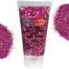 Chunky Glitters Tube voor Lichaam en Gezicht (Donker Roze) (20ml)