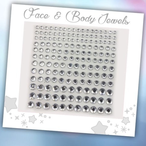 Face & Body Jewels (165 Diamantjes Zilver)