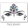 Festival Diamant Face Jewels (Zwart/Blauw/Paars)