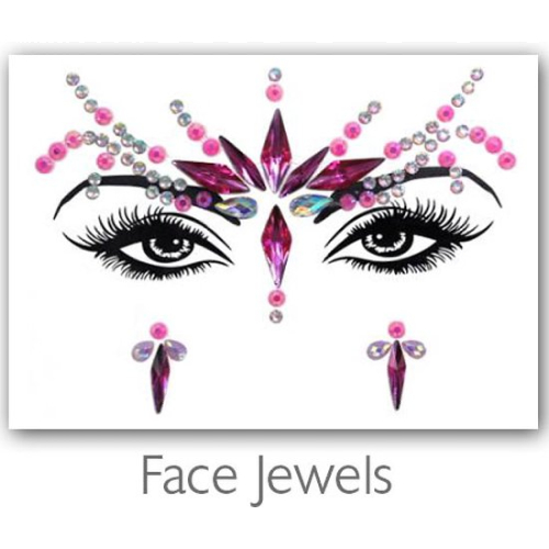 Festival Diamant Face Jewels (Roze)