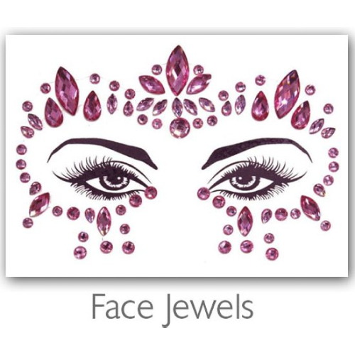 Festival Diamant Face Jewels (Roze)