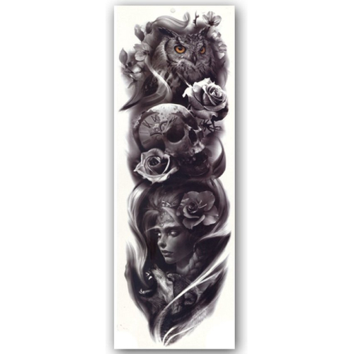 Temporary Tattoo Arm Sleeve (48x17cm)