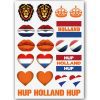 Temporary Tattoo Nederland / Holland Oranje (A5 formaat)