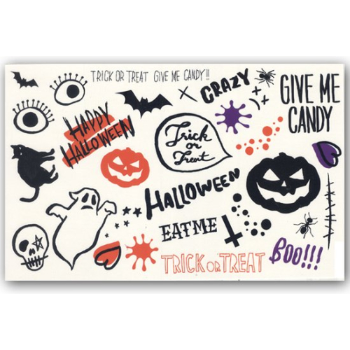 Temporary Tattoo Halloween (A5 formaat)