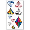 Temporary Tattoo Diamanten (11x6cm)