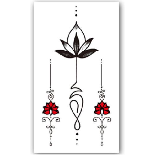 Temporary Tattoo Bloem/Tulp (11x6cm)