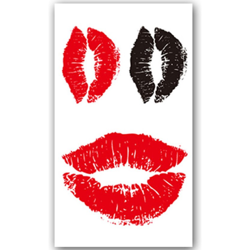 Temporary Tattoo Kiss/Kus (10x6 cm)