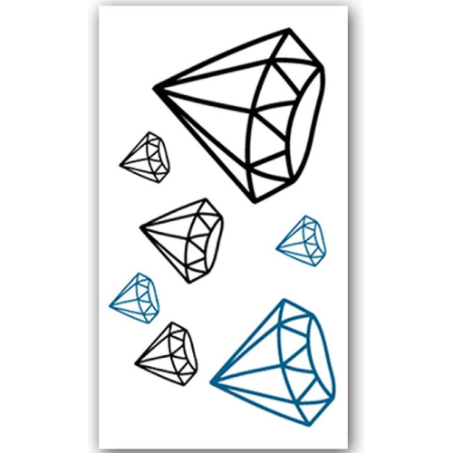 Temporary Tattoo Diamant (10x6 cm)