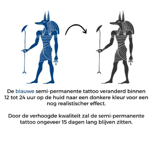 Temporary Tattoo Anubis (8x11 cm)