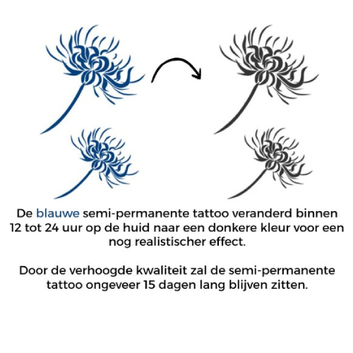 Temporary Tattoo Bloem (8x11 cm)