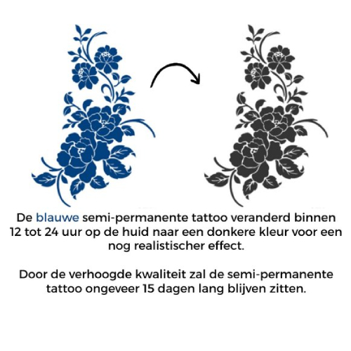 Temporary Tattoo Bloem (8x11 cm)