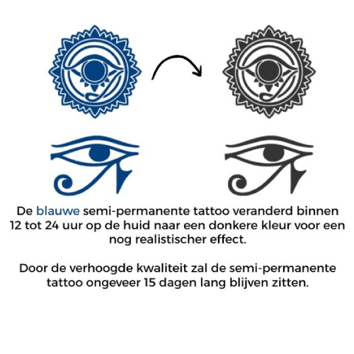 Temporary Tattoo Oog van Horus (8x11 cm)