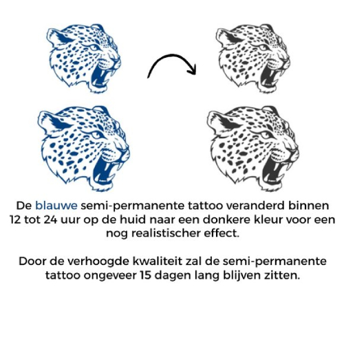 Temporary Tattoo Tijger (8x11 cm)