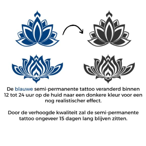 Temporary Tattoo Bloem (8x11 cm)