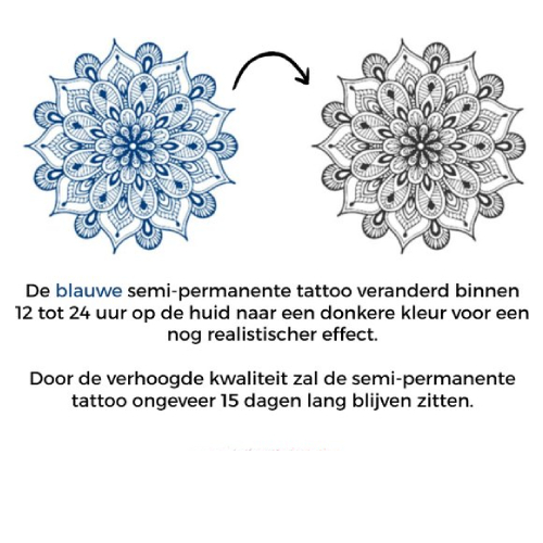 Temporary Tattoo Bloem (8x11 cm)