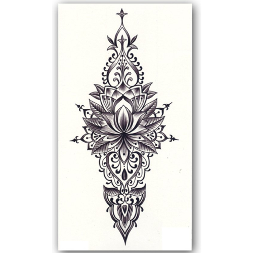 Temporary Tattoo Bloem (21x12 cm)