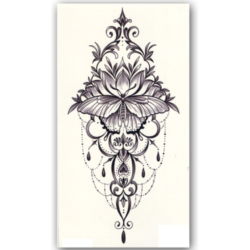 Temporary Tattoo Bloem (21x12 cm)