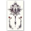 Temporary Tattoo Bloem/Pistool (21x12 cm)