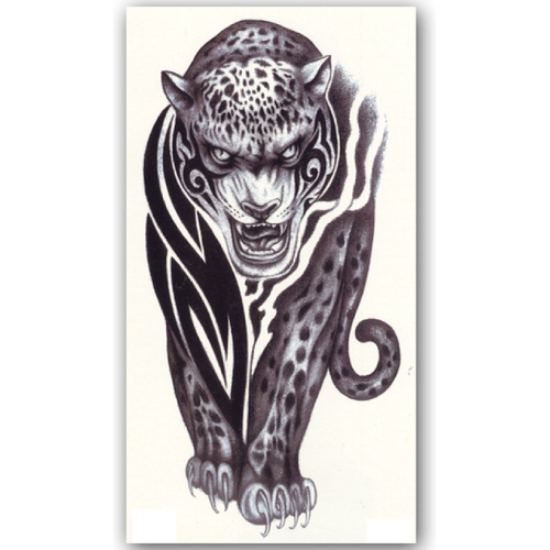 Temporary Tattoo Tijger/Panter (21x12 cm)