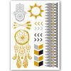 Temporary Tattoo Goud / Gold Ibiza Stijl (11x6cm)