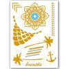 Temporary Tattoo Goud / Gold Ibiza Stijl (11x6cm)