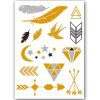 Temporary Tattoo Goud / Gold Ibiza Stijl (11x6cm)