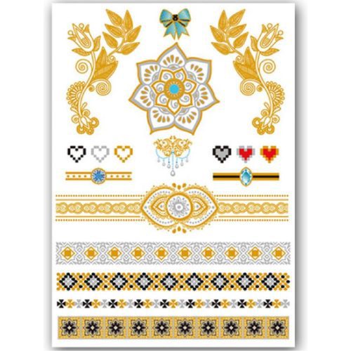 Temporary Tattoo Goud / Gold Ibiza Stijl (11x6cm)