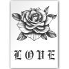 Temporary Tattoo Bloem Love (11x8 cm)