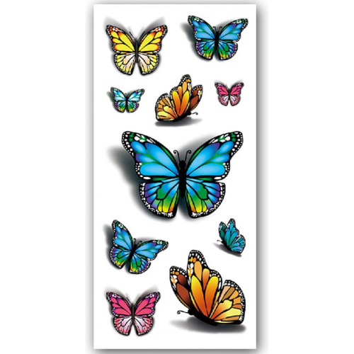 Temporary Tattoo Vlinders (19x9 cm)