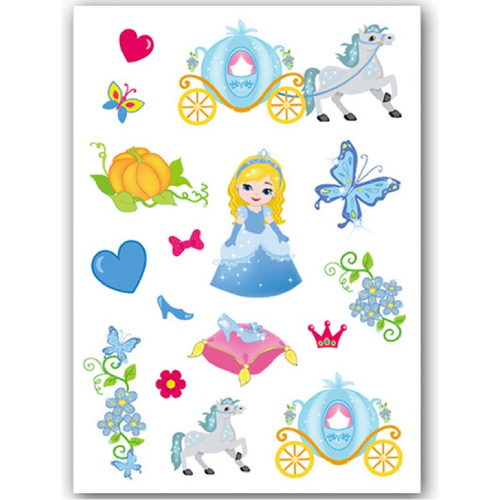 Temporary Tattoo Prinses (15x11 cm)