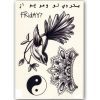 Temporary Tattoo Vogel/Yin en Yang (A5 formaat)