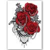 Temporary Tattoo Rode Rozen (A5 formaat)