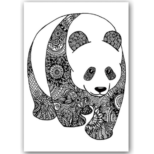 Temporary Tattoo Panda (A5 formaat)