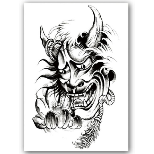 Temporary Tattoo Duivel/Diablo (A5 formaat)