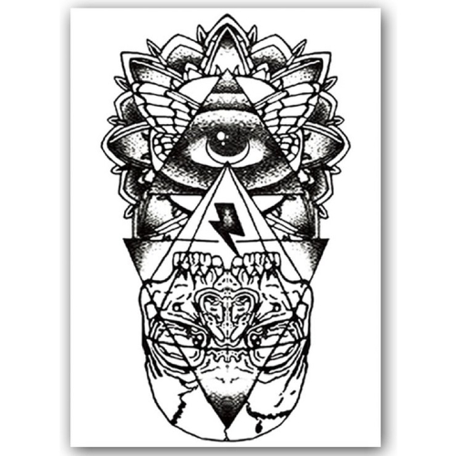 Temporary Tattoo Illuminati (A5 formaat)