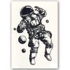 Temporary Tattoo Ruimte Astronaut (A5 formaat)