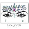 Festival Diamant Face Jewels (Zilver/Paars)