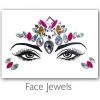 Festival Diamant Face Jewels (Zilver/Roze)