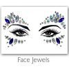 Festival Diamant Face Jewels (Zilver/Paars)